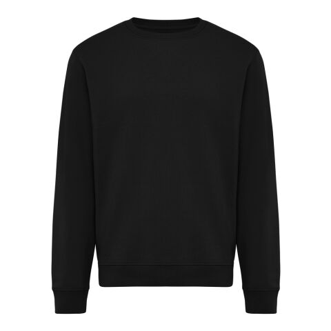 IQONIQ Torla Rundhals-Pullover aus recycelter Baumwolle schwarz | 4XL