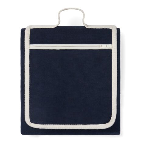 VINGA Volonne AWARE™ Picknickdecke aus recyceltem Canvas blau-off white | ohne Werbeanbringung | Nicht verfügbar | Nicht verfügbar | Nicht verfügbar