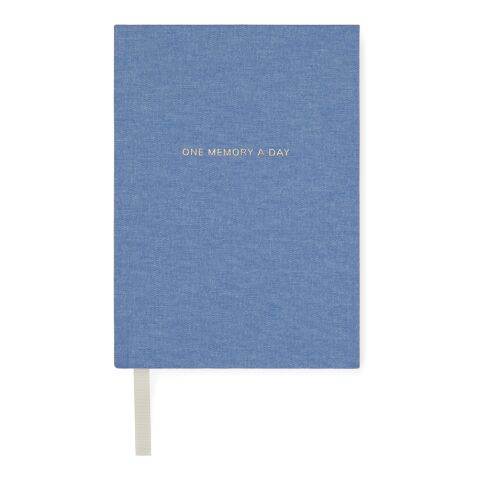 VINGA &quot;One memory a day&quot; GRS-recyceltes Papierjournal blau | ohne Werbeanbringung | Nicht verfügbar | Nicht verfügbar