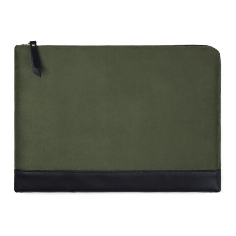 VINGA Marlow 14" Laptop Sleeve aus RCS recyceltem Polyester grün-schwarz | ohne Werbeanbringung | Nicht verfügbar | Nicht verfügbar