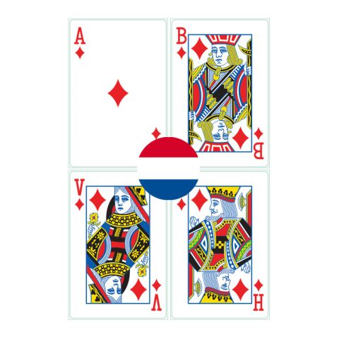 54 Spielkarten Niederländisch