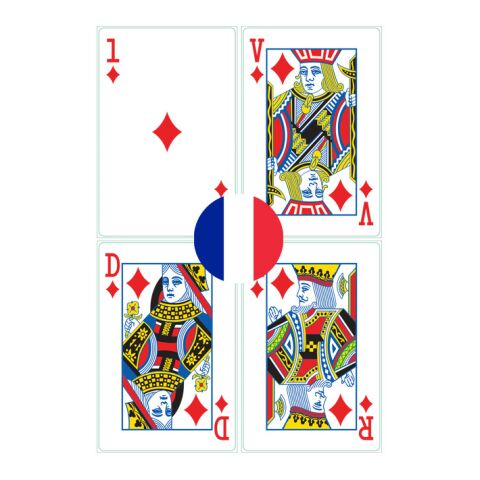 54 Spielkarten Sublimation | Französisch