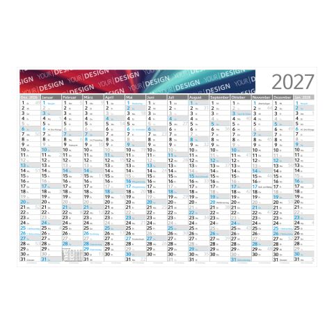 Wandplaner Horizont EXPRESS 1.020 × 680 mm Dez. Vorjahr – Jan. Folgejahr Weiß | 1.020 × 680 mm | ohne Werbeanbringung