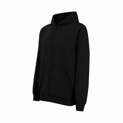 Zip Hoodie Basic Tone Schwarz | M | ohne Werbeanbringung | ohne Werbeanbringung | ohne Werbeanbringung | Schwarz | Schwarz | Schwarz