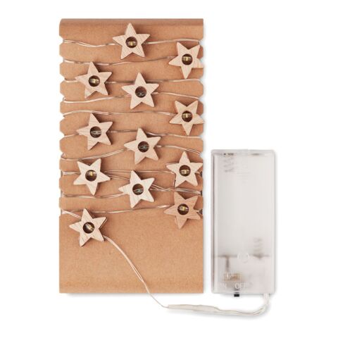 Lichterstrang mit 20 LEDs holzfarben | ohne Werbeanbringung | Nicht verfügbar | Nicht verfügbar | Nicht verfügbar