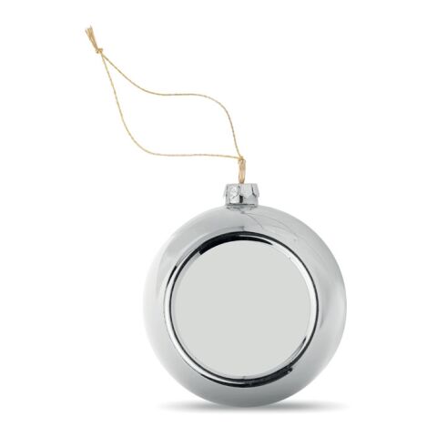 Weihnachtskugel silber