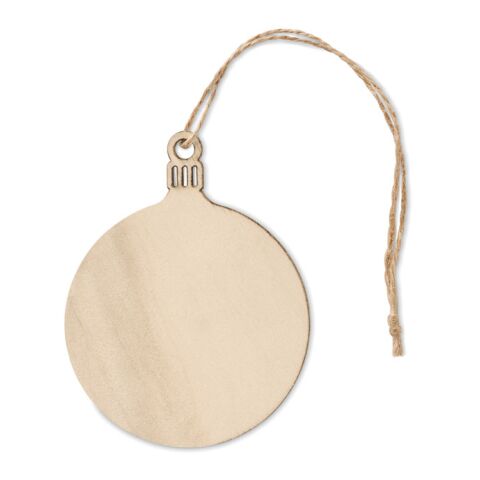 Weihnachtsschmuck Kugel aus MDF holzfarben | ohne Werbeanbringung | Nicht verfügbar | Nicht verfügbar