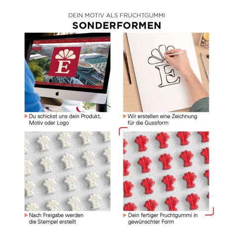 Minitüte 15 g Trolli Fruchtgummi Sonderformen weiß | ohne Werbeanbringung | Folie