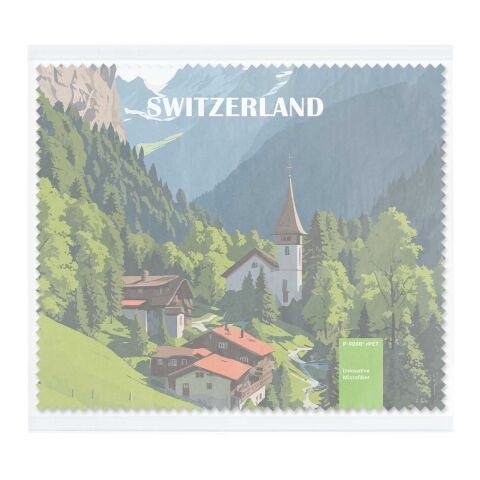 POLYCLEAN rPET Brillentuch im Pergaminbeutel, All-Inclusive-Paket  18 x 15 cm