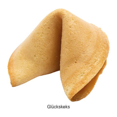 Glückskeks weiß | ohne Werbeanbringung