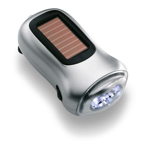 Dynamo Taschenlampe mattsilber | ohne Werbeanbringung | Nicht verfügbar | Nicht verfügbar