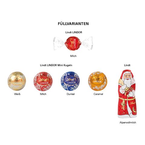 Klappbox S, Weihnachten 4c Euroskala | Minikugeln&amp;Weihnachtsmann