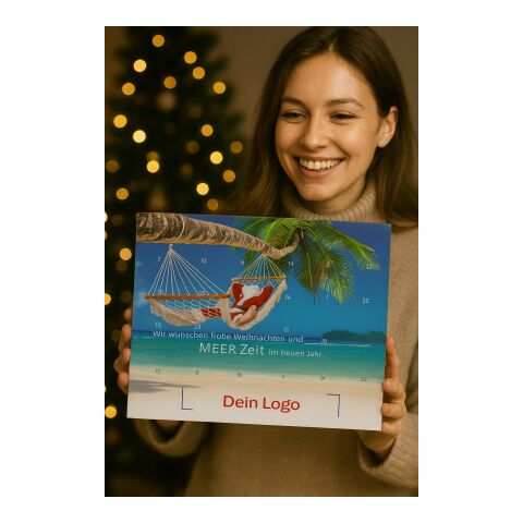 reinpapier® Classic-Adventskalender mit Motivauswahl Meer Zeit | Digital- oder Offsetdruck