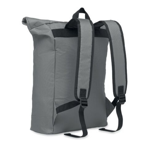 Rolltop-Rucksack 600D dunkelgrau | ohne Werbeanbringung | Nicht verfügbar | Nicht verfügbar | Nicht verfügbar