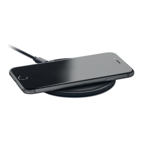 Ladestation recyceltes PU 15W schwarz | ohne Werbeanbringung | Nicht verfügbar | Nicht verfügbar