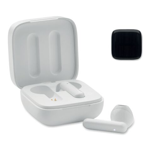 TWS Ohrhörer Set Solar weiß | ohne Werbeanbringung | Nicht verfügbar | Nicht verfügbar