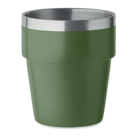 Doppelwandiger Trinkbecher 250 ml dunkelgrün