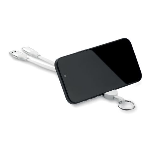 Schlüsselring mit 60W Kabel weiß | ohne Werbeanbringung | Nicht verfügbar | Nicht verfügbar | Nicht verfügbar