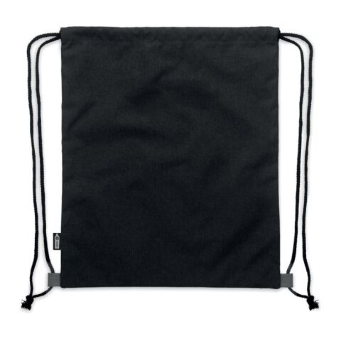 Beutel mit Kordelzug RPET schwarz | ohne Werbeanbringung | Nicht verfügbar | Nicht verfügbar | Nicht verfügbar