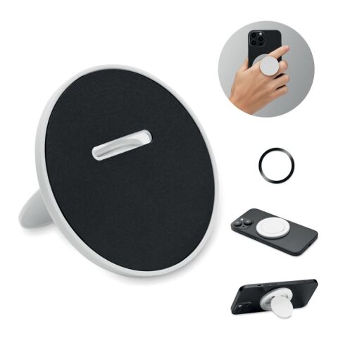 Magnetischer Smartphone-Halter weiß | ohne Werbeanbringung | Nicht verfügbar | Nicht verfügbar | Nicht verfügbar