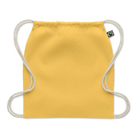 Kordelzugbeutel Fairtrade 180g gelb | ohne Werbeanbringung | Nicht verfügbar | Nicht verfügbar | Nicht verfügbar