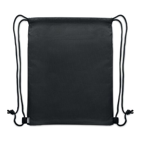 Beutel mit Kordelzug 600D RPET schwarz | ohne Werbeanbringung | Nicht verfügbar | Nicht verfügbar | Nicht verfügbar
