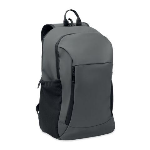 15" Laptop-Rucksack PU dunkelgrau | ohne Werbeanbringung | Nicht verfügbar | Nicht verfügbar