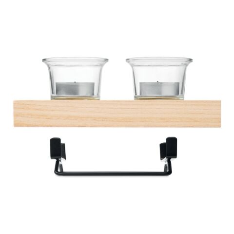 Teelichthalter-Set holzfarben