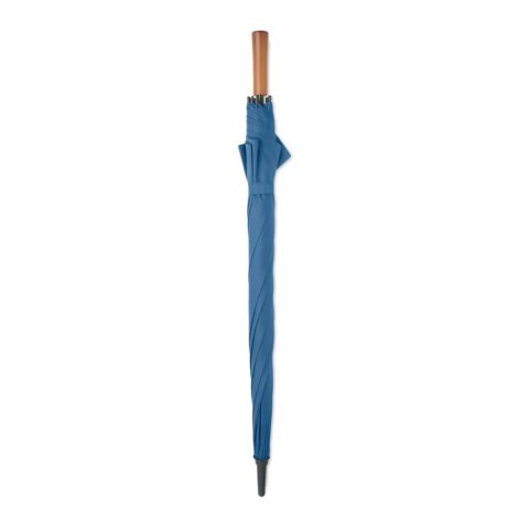 27" Regenschirm Holzgriff königsblau
