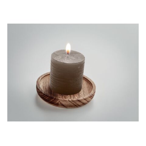 Kerze mit Halter grau | ohne Werbeanbringung | Nicht verfügbar | Nicht verfügbar