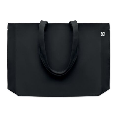Recycelte Canvas-Tasche schwarz | ohne Werbeanbringung | Nicht verfügbar | Nicht verfügbar | Nicht verfügbar