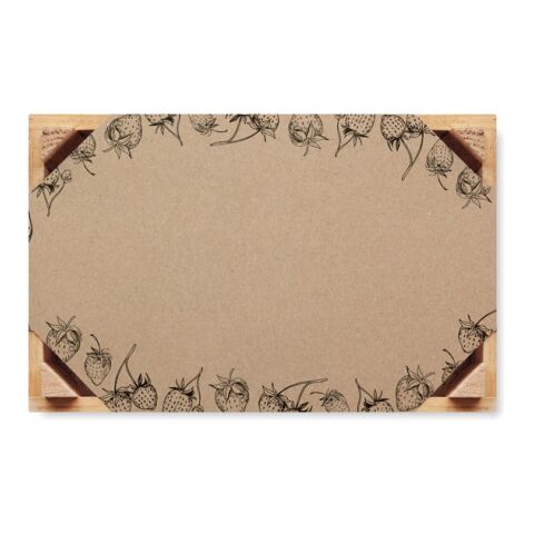 Saat-Set Erdbeere Inkl. Samen,Holzkiste und Pflanzerde holzfarben | ohne Werbeanbringung | Nicht verfügbar | Nicht verfügbar | Nicht verfügbar