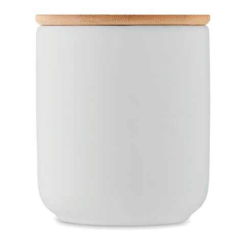 Kerze im Steinguttopf 200 g weiß | ohne Werbeanbringung | Nicht verfügbar | Nicht verfügbar