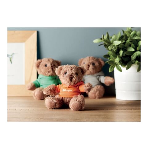 Teddybär mit Hoody&nbsp; orange | ohne Werbeanbringung | Nicht verfügbar | Nicht verfügbar | Nicht verfügbar