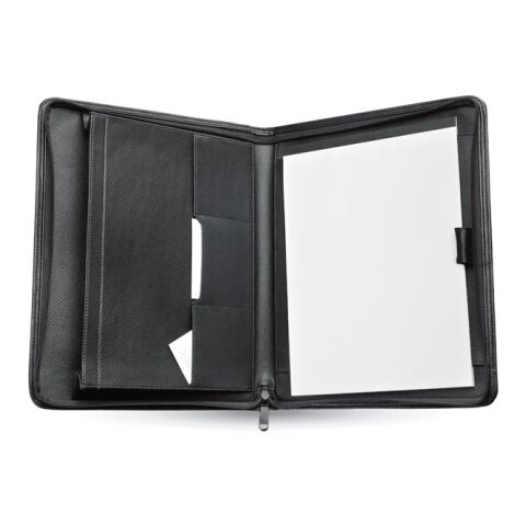 DIN A4 Dokumentenmappe aus Lederfaserstoff schwarz | ohne Werbeanbringung | Nicht verfügbar | Nicht verfügbar