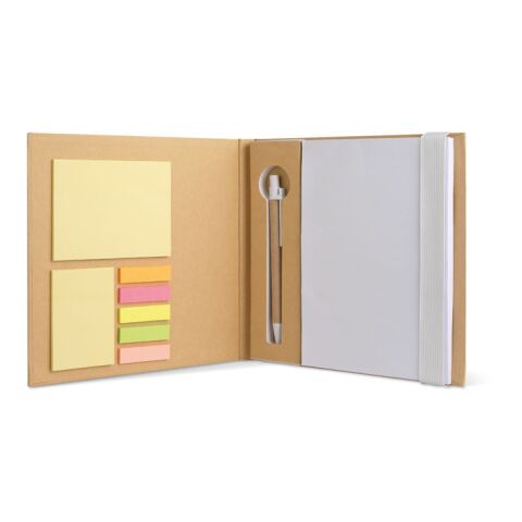 Notizblock mit Klebezetteln &amp; Kugelschreiber weiß | ohne Werbeanbringung | Nicht verfügbar | Nicht verfügbar | Nicht verfügbar