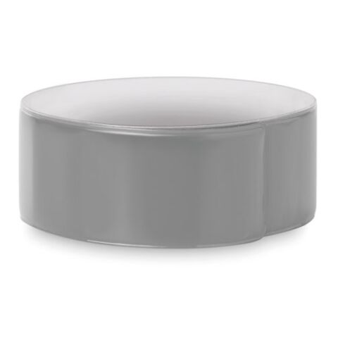 Snap-Reflektorband aus PVC silber | ohne Werbeanbringung | Nicht verfügbar | Nicht verfügbar