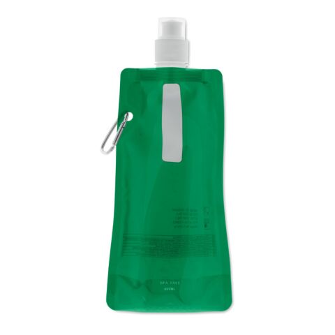 Faltbare Wasserflasche transparent grün | ohne Werbeanbringung | Nicht verfügbar | Nicht verfügbar