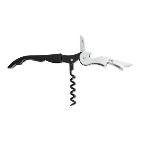 Kellnermesser aus Edelstahl schwarz | ohne Werbeanbringung | Nicht verfügbar | Nicht verfügbar