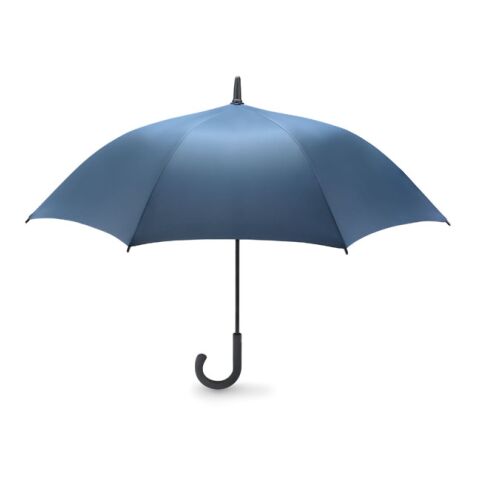 Automatik Regenschirm Luxus gebogener Griff blau