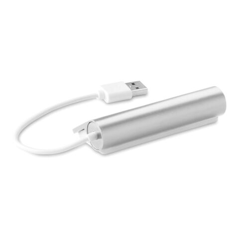 4 Port 2.0 USB Hub aus Aluminium mattsilber | ohne Werbeanbringung | Nicht verfügbar | Nicht verfügbar