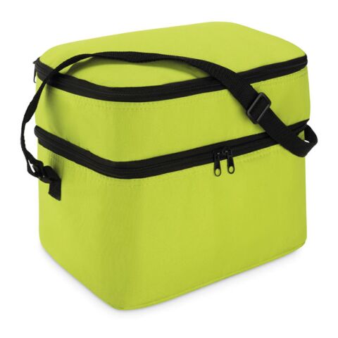 Kühltasche mit 2 Reißverschlussfächern limette | ohne Werbeanbringung | Nicht verfügbar | Nicht verfügbar | Nicht verfügbar