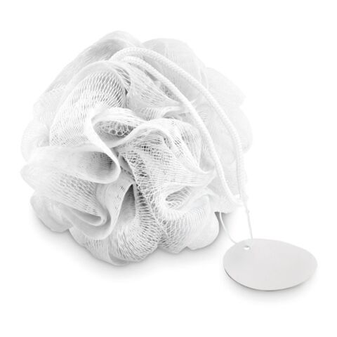 Duschschwamm mit Aufhängung weiß | ohne Werbeanbringung | Nicht verfügbar | Nicht verfügbar | Nicht verfügbar