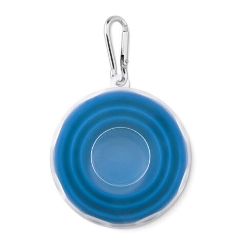 Faltbarer Silikon Becher mit Karabiner blau | ohne Werbeanbringung | Nicht verfügbar | Nicht verfügbar | Nicht verfügbar