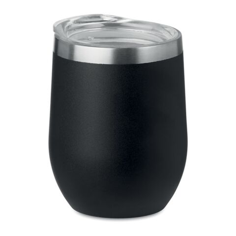 Doppelwandiger Trinkbecher 350 ml schwarz | ohne Werbeanbringung | Nicht verfügbar | Nicht verfügbar | Nicht verfügbar