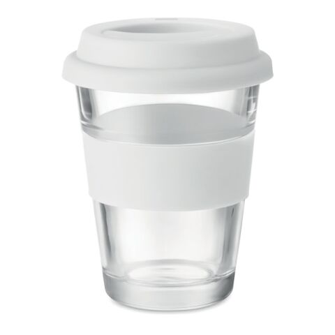 Glas Becher 350 ml weiß