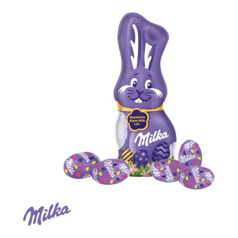 Großes Osternest mit Schokolade von Milka bunt