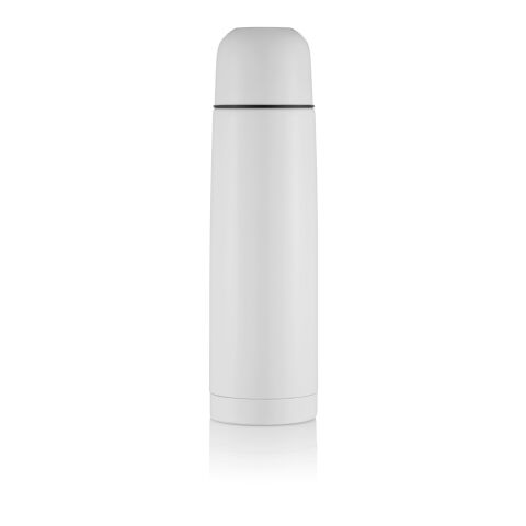 Isolierflasche Mono mit Druckverschluss weiß