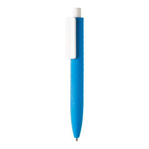 X3-Stift mit Smooth-Touch blau-weiß | ohne Werbeanbringung | Nicht verfügbar | Nicht verfügbar