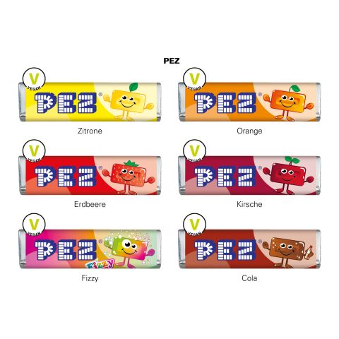 PEZ Bonbonriegel ohne Werbeanbringung | 1 PEZ Bonbonriegel, Kirsche